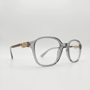 Monture optique grise ronde