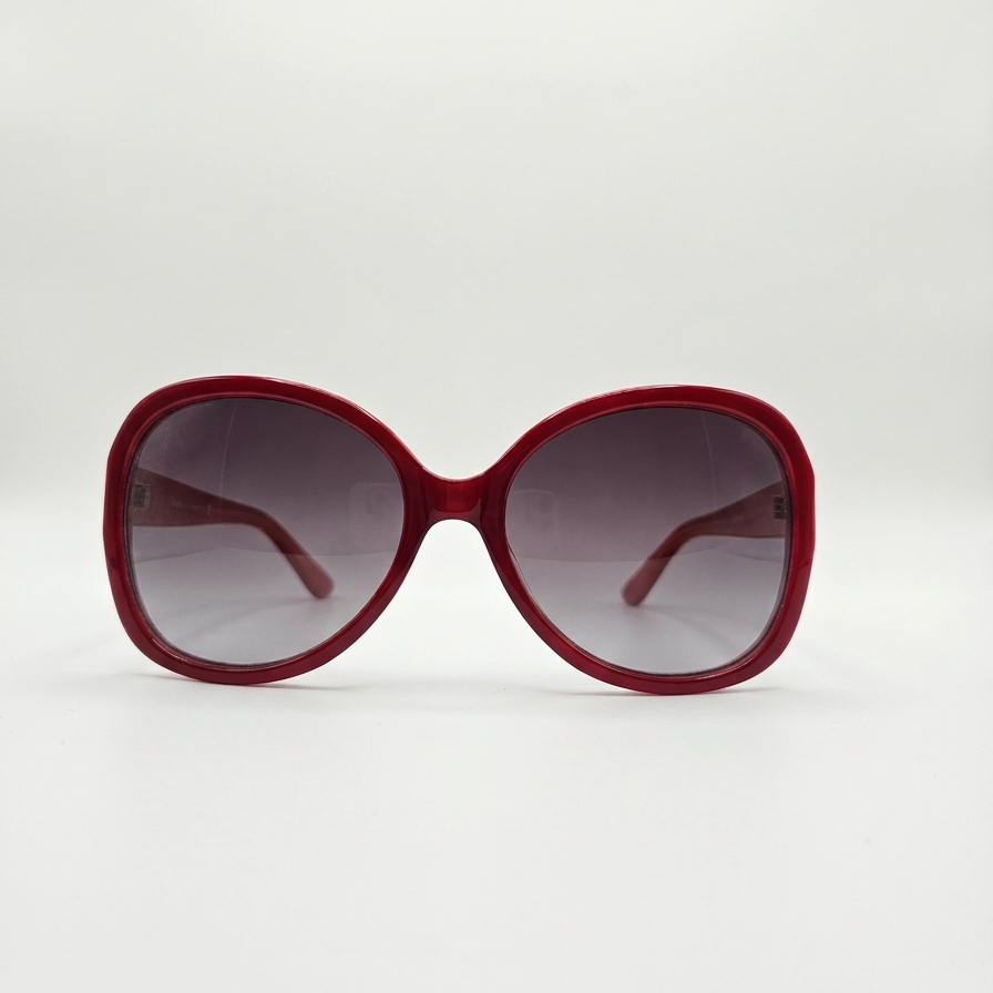 Lunettes de soleil rouges oversize
