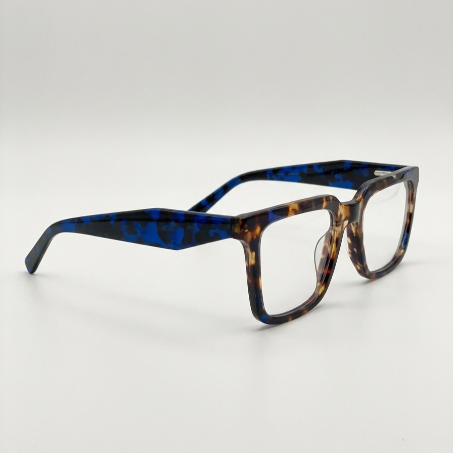 Monture optique écaille bleue