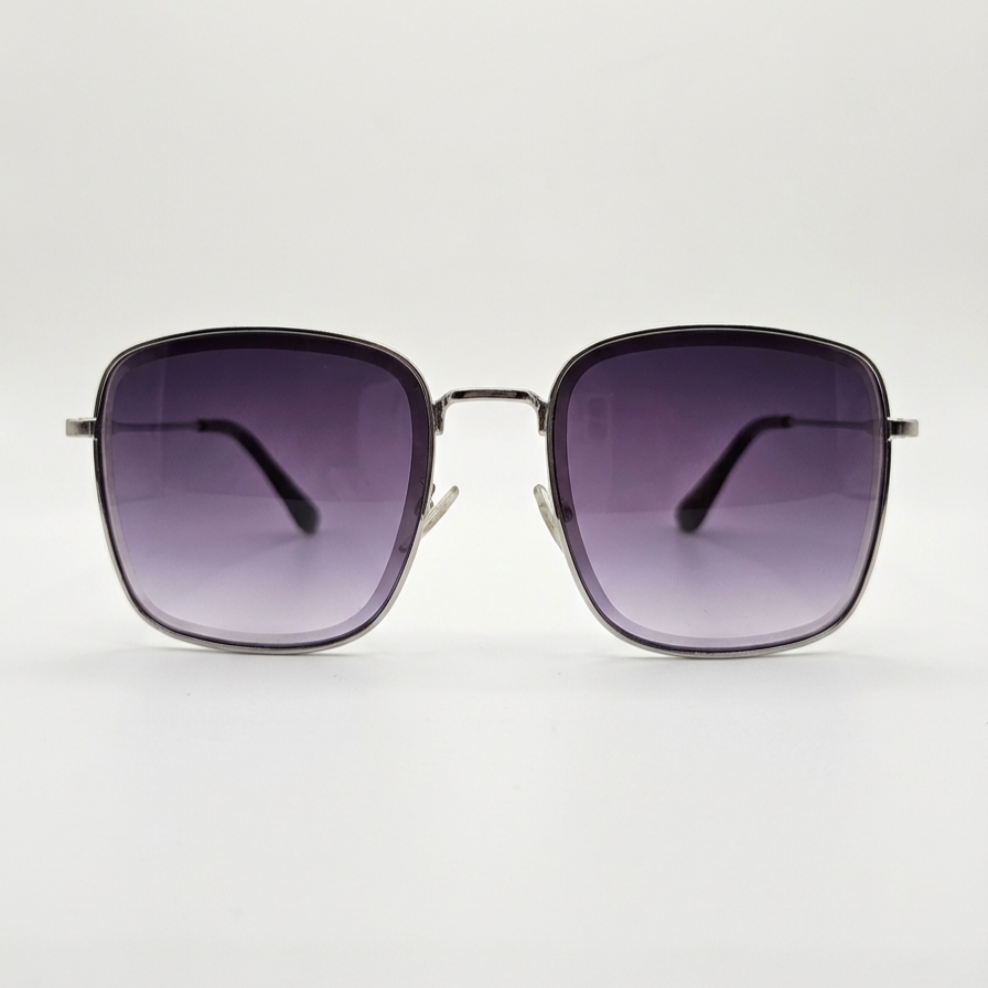 Lunettes de soleil carrées dégradées violettes